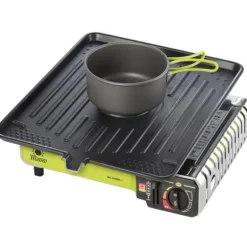 Grillgaller för en gasolcampingspis med gjutjärnsbrännarfunktion