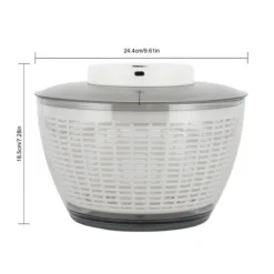 Grönsaks torkare, USB uppladdningsbar, stor kapacitet,Vit Grå