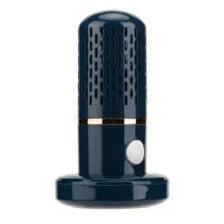 Grönsakstvättmaskin Multifunktion Trådlös USB Laddning Auto Kapsel Fruktrenare för kök Blå