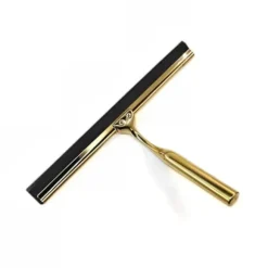 Gummiskrapa för fönster, vattenånga, spegelkabiner med handtag, metall, guldkrok