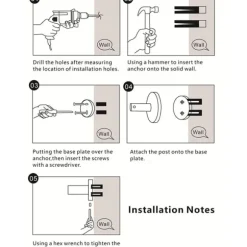 Gyllene väggmonterad hatthylla med 5 krokar - installation utan borrning