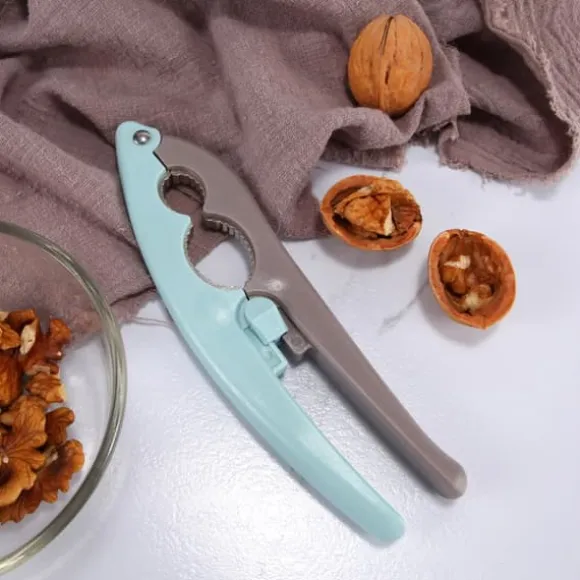 Halkfritt handtag Valnötsknäckare Kök Nötknäppare Sheller Clip Verktygsklämma för razilnötter Hasselnötter Mandlar