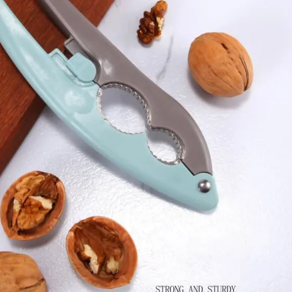 Halkfritt handtag Valnötsknäckare Kök Nötknäppare Sheller Clip Verktygsklämma för razilnötter Hasselnötter Mandlar