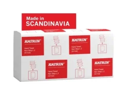 Handduksark, Katrin, 2-lagers, W-fold, 32x20,3cm, 8 cm, vit - (15 st.)