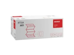 Handduksark, Katrin, 2-lagers, W-fold, 34x20,6cm, 8,5 cm, vit