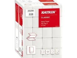 Handduksark Katrin V-Fold 2-lagers L22,4xW23xD11,5cm Mix Vit,20 pk x 200 ark/krt