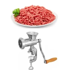 Handvev av aluminiumlegering Manuell köttgrönsakskvarn för kök