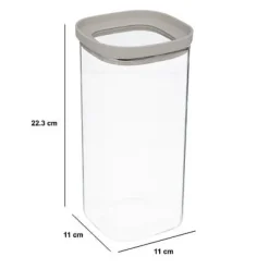 Hermet 1,6l förvaringsburk med beige lock