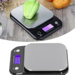Hög noggrann digital våg Bärbar elektronisk köksvåg Matmätningsverktyg (5 kg/0,1 g)