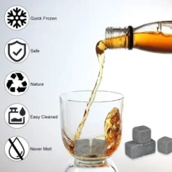 Högkvalitativa Whiskystenar Dryckskylare Ice Stones Set med 9 st, bästa presenten
