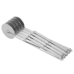 5-hjuls pizzaskärare i rostfritt stål - effektivt verktyg för köksbakning