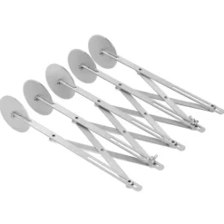 5-hjuls pizzaskärare i rostfritt stål - effektivt verktyg för köksbakning