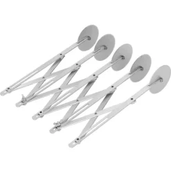 5-hjuls pizzaskärare i rostfritt stål - effektivt verktyg för köksbakning