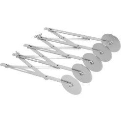 5-hjuls pizzaskärare i rostfritt stål - effektivt verktyg för köksbakning