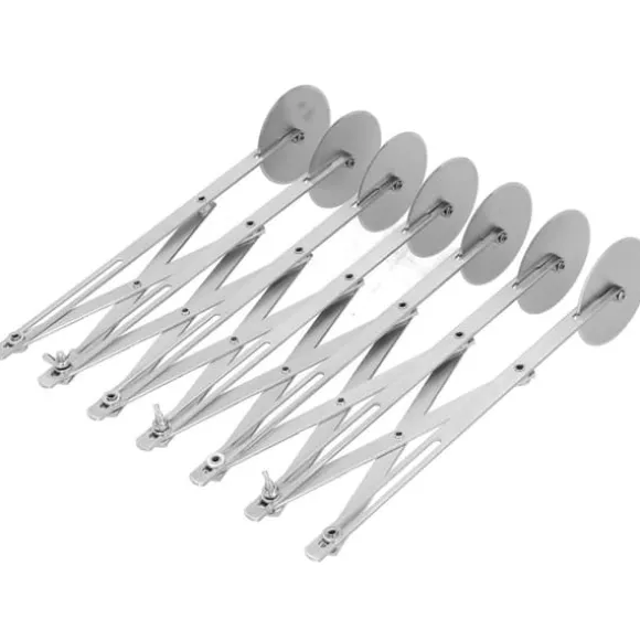 7-hjuls pizzaskärare i rostfritt stål - perfekt för deg, bakverk, brödskärning