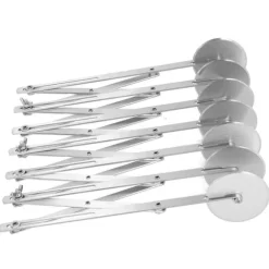 7-hjuls pizzaskärare i rostfritt stål - perfekt för deg, bakverk, brödskärning