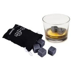HK11470-Glaserade whiskystenar. Kylande kuber. granitficka. återanvändbar. 9 stycken