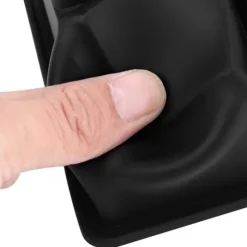 6-håls silikoniskubmaskinsbricka - perfekt för choklad, godis och mer - svart