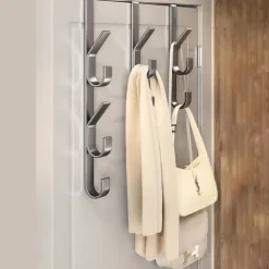 Hängare i stål för dörr – 5 krokar