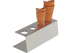 Holder 9.5x27.5x9 cm 4 huller Rustfri stål til Isvaffler
