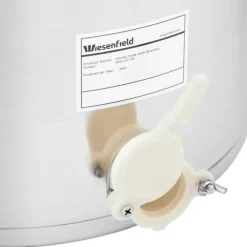 Honungssettler med sil, lock och ventil, STÅL, 30 l