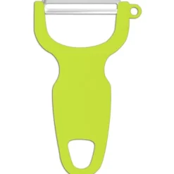 Horisontell grönsaks- och fruktskalare, längd 110 mm - grön
