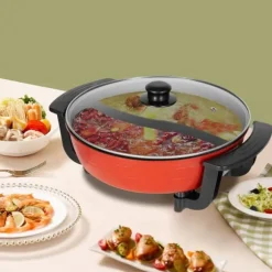 Hot Pot, 6L kapacitet, 1360W effekt, 220V spänning, 5 temperaturinställningar, 31cm diameter