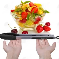 HTBE® Creative tredelad buffé silikonklämma stekt biff grillklämma kök med fötter inbyggd matklämma