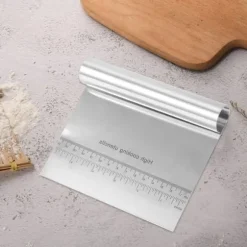 Hushålls Rostfritt Stål Kakdegskrapa med Vågar Kök DIY Bakverktyg