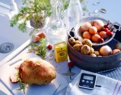 Hushållsterm/ugnstermometer m timer, digital Gastromax