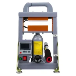 Hydraulisk Värmepressmaskin, Dubbel Värmeplatta, Bärbar Design,grå