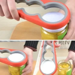 4-i-1 Burköppnare – Hjälpmedel för Burkar, Skruvlock, Konserver och Flaskor