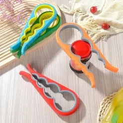 4-i-1 Burköppnare – Hjälpmedel för Burkar, Skruvlock, Konserver och Flaskor