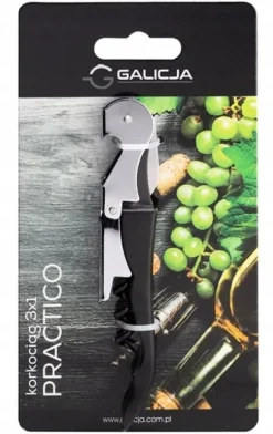 3-i-1 korkskruv vinöppnare med kniv