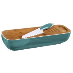 3-i-1 set: kartong, behållare och knivgrön