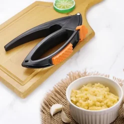 3-i-1 Vitlökspress med Skala - Vitlökspress i Rostfritt Stål