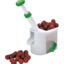 Ibili - 774100 - Cherry Pitter - Vit / Grön - 16 cm
