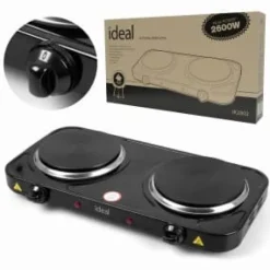 IDEAL elektrisk spis med 2 plattor, maxeffekt 2600 W