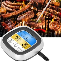 2in1 Digital Mat Kök Pekskärm Termometer Temperatur Tester Timing Tool
