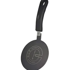 Induktionsadapter 20 cm - Avtagbart Isolerande Handtag - Byter INTE Färg efter användning - Värmespridande Platta