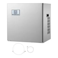 Industriell ismaskin - Ismaskinshuvud - 181 kg/dygn - Rostfritt stål - Självrengöring - Tjockleksjustering - Endast huvud