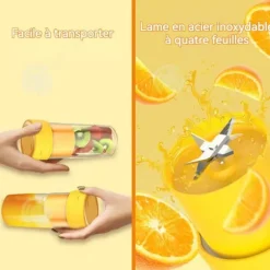 INN Citruspress 300 ml Kompakt och portabel Energi Boost Återuppladdningsbar via USB Lämplig för alla tillfällen Citruspress ma