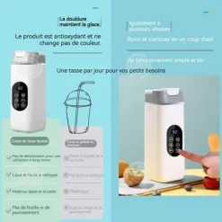 INN Elektrisk citruspress 420 ml kan pressa juice för att göra milkshakes och rengöra automatiskt med digital display.