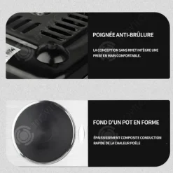 INN Häll dubbelbrännare elspis 2500w Multifunktionell elspis 48x28x6cm multifunktionell silver