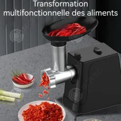 INN köttkvarn 34x23,5x17,2 cm fördelar köttet jämnt skydd mot överhettning och fler användningar svart