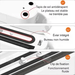 INN Maskin sous vide 35 x 7,2 x 6 cm 60 kpa fuktig och torr start med enkel försegling på 22 sekunder förseglingsband på 28 cm