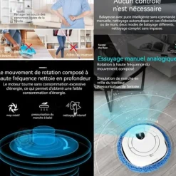 INN Mop 2 timmar kontinuerlig användning automatisk rengöring vått och torrt bruk hushållssopmaskin och