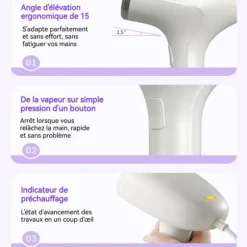 INN Steamer 220v effektiv strykning lämplig för silke, nylon, tweed, ull, bomull och linnetyger etc. ånggenerator