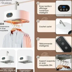 INN Torktumlare kan stödja 10 kg bärbar och vikbar deodorant och motverka kvalster snabb torkning vid 68 grader celsius