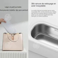 INN Ultrasonic Cleaner 47000hz 350ml 360 graders rengöring ultraljudsrengörare glasögonrengörare ultraljudsglasögonrengöring